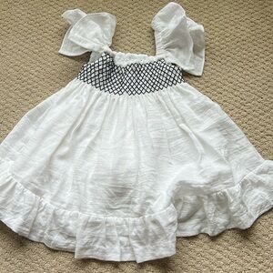 European Girls white summer dress